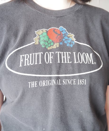 FRUIT OF THE LOOM Logo Print Tee BK