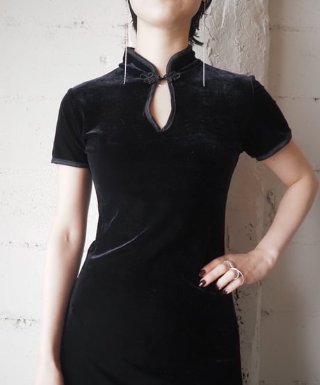 Short Sleeve Chinese Dress BK