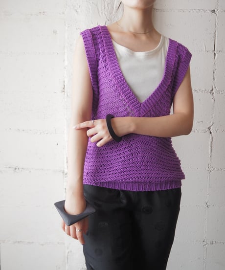 Pierre Cardin Low Gauge Vneck Knit PUR