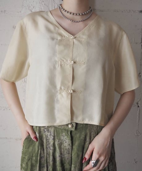 Short Sleeve China Shirts YEL