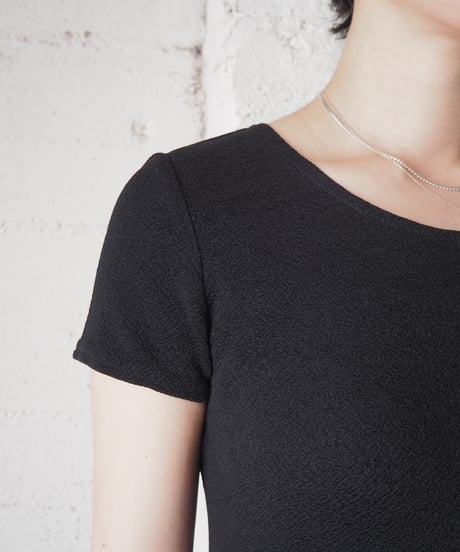 Short Sleeve Tight Dress BK