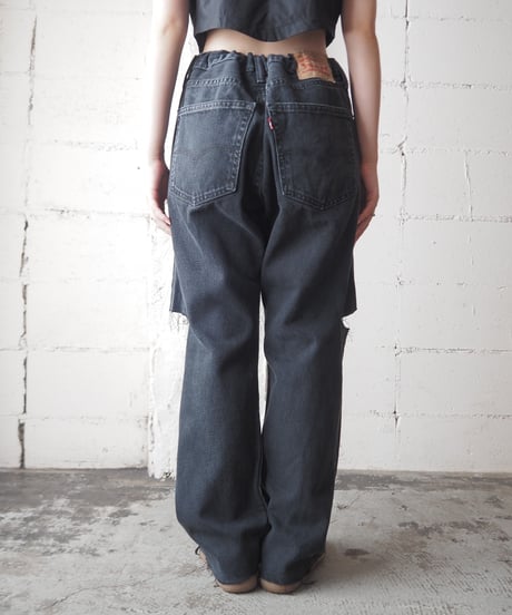 REMAKE Levi's Crashed Drawstring Denim BK
