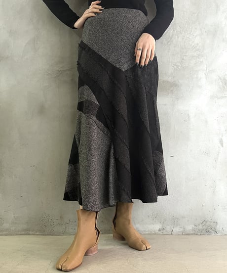 Patchwork Mermaid Skirt GRBK
