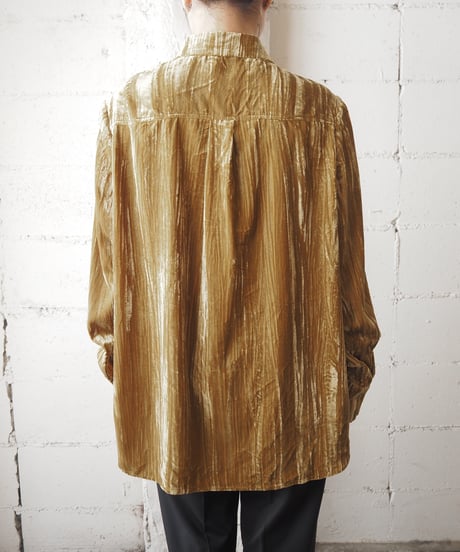 Pleated Velour Shirt YE