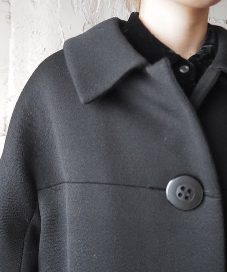 Vintage Fur Cuff Coat BK