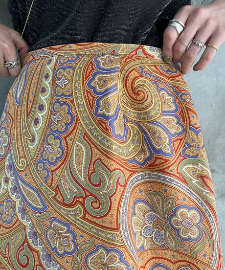 Paisley Pattern Psychedelic Tight Skirt BEOR