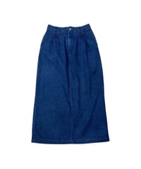 Denim Tuck Tight Skirt BL