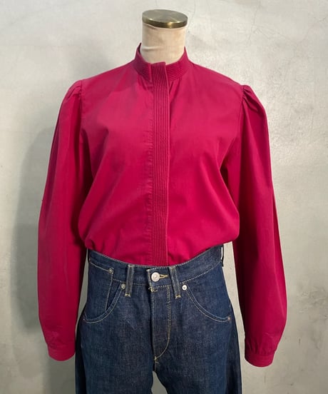Band Collar Fly Front Shirt PI