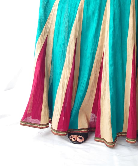 Tricolor Long Skirt BLREIV