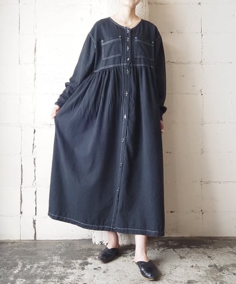 White  Stitch  Dress  BK