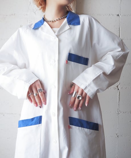 France Bicolor Work Coat WHBL