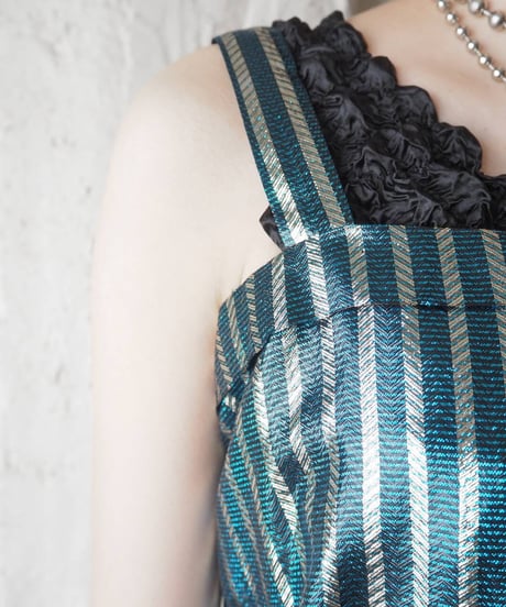 Lame Stripe Camisole BL GD