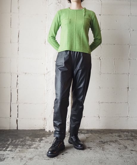 1960～70's Asymmetric Design Sweater YGN
