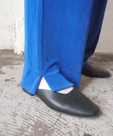 Stretch Slit Pants BLU