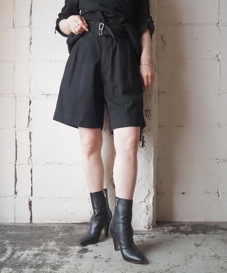 1960's Italy Gurkha Shorts Piece Dyeing BK