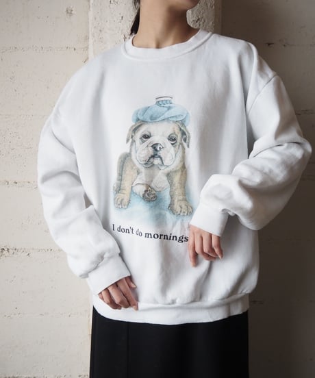 Dog Print Sweat WH