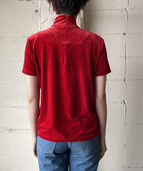 Mockneck Velour S/S RE