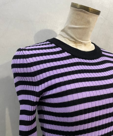 SONIA RYKIEL Border Knit PURBK
