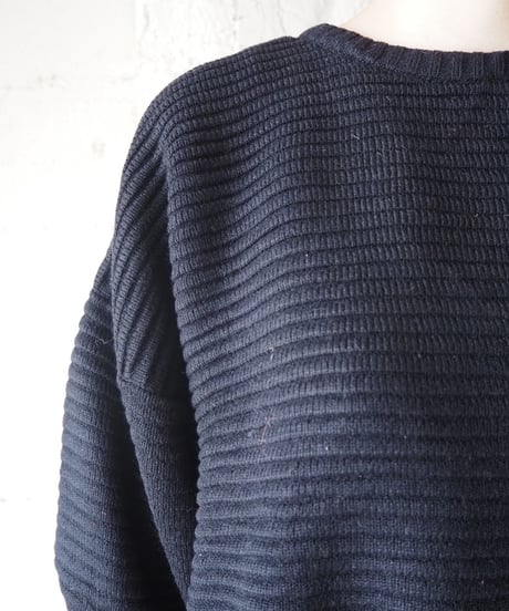 Dropped Shoulder Wide Sweater BK