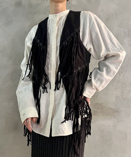 Fake Swede Fringe Vest BK