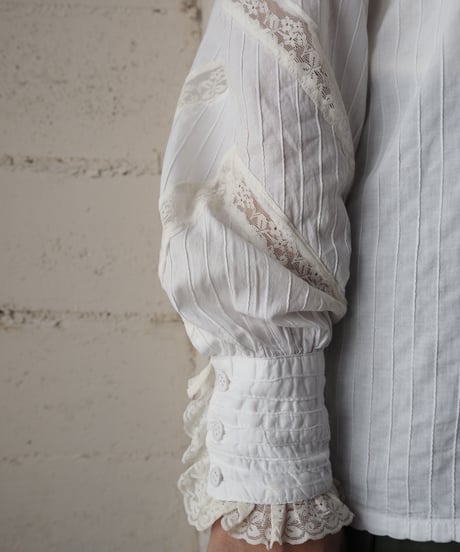 Stand Collar Lace  Design  Blouse  WHIV