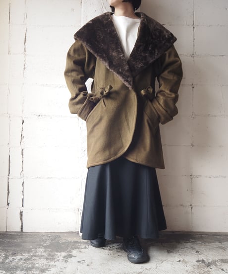 Fake Fur Lining Hooded Drawstring BR
