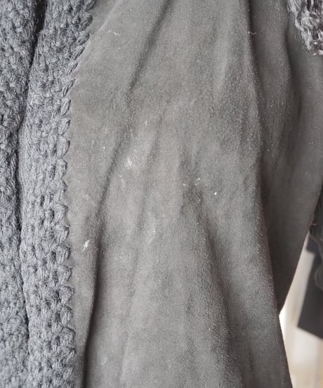 Fur Collar Leather Vest BK