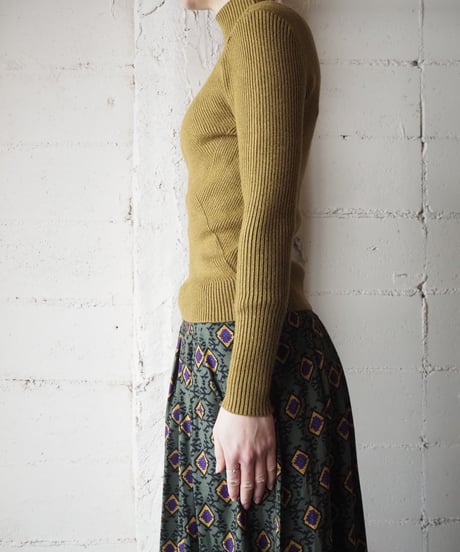 Line Design Rib Knit MU