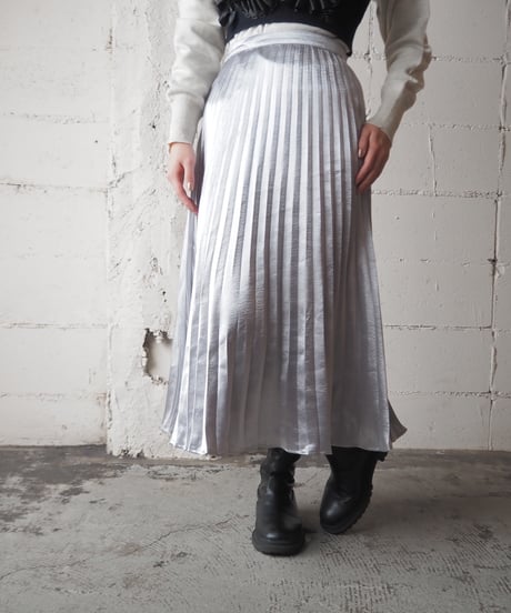 DKNY Satin Pleats Skirt SV