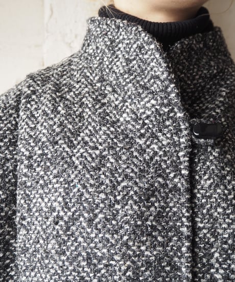 Long Rib Cuff Coat BKWH