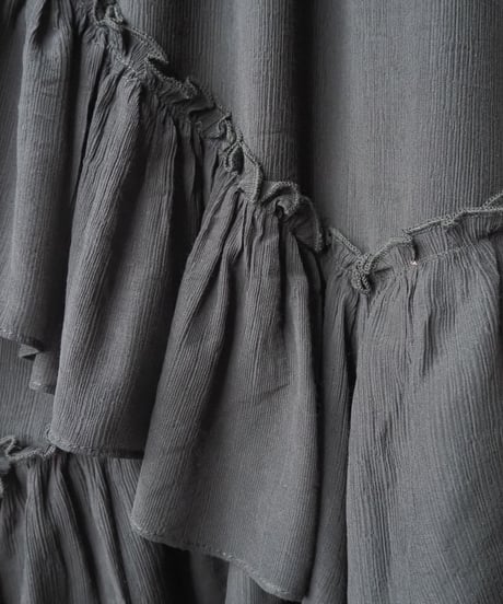 Random Frill Tiered Skirt BK