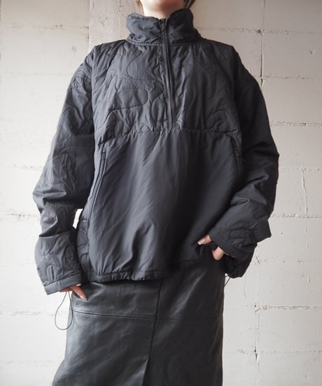 Wavy Quilted Pullover Jacket BK