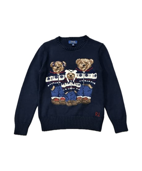 Ralph Lauren Winter Bear Family Knit NV