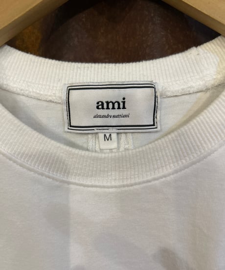 AMI PARIS Logo Embroidery Tee WH