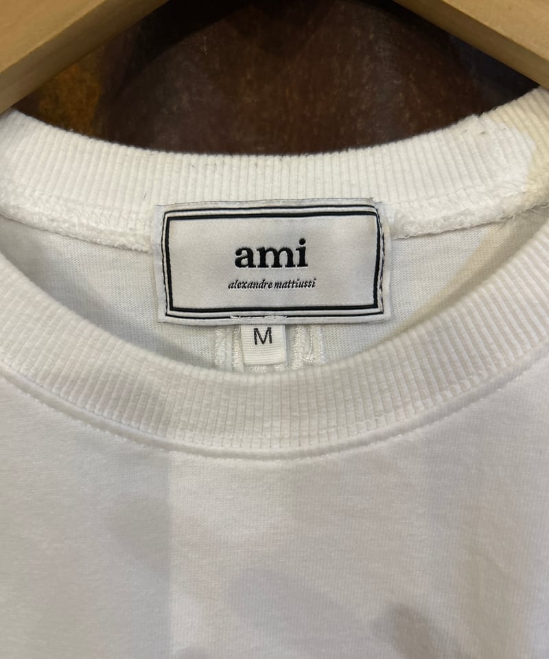 AMI PARIS Logo Embroidery Tee WH | Orfeo