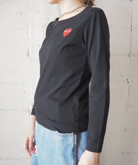 PLAY COMME des GARÇONS Long Sleeve Tee BK