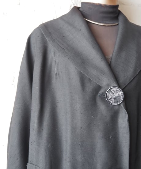 1950-1960's Vintage Big Button Coat BK