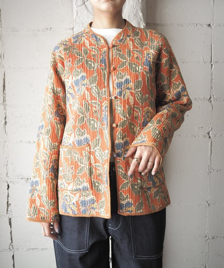 Floral Pattern Reversible Quilted Jacket ORYGN