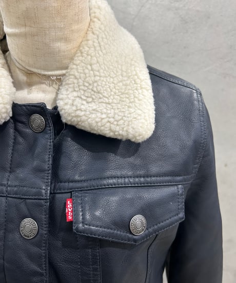 Levi's Fake Leather Boa Jacket DNV