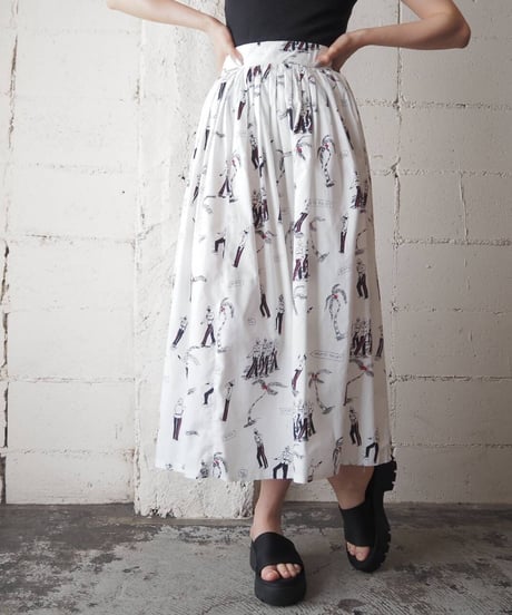 1960's Army Pattern Pleats Shirt WH