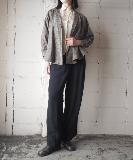 KENZO Flared Cotton Tweed Jacket BKIV