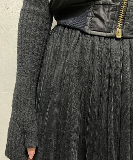 Tulle Layered Flare Skirt BK