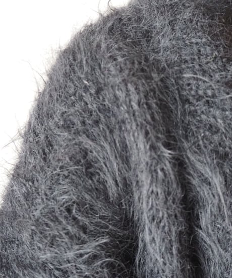 Shawl Collar Mohair Knit Cardigan BK