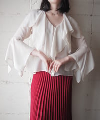 Ruffle V-Neck Blouse IV