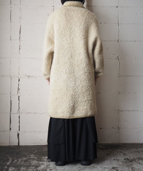 Open Collar Knit Coat BE