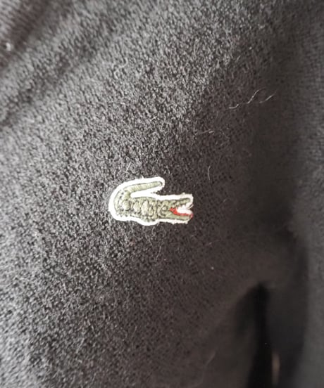 LACOSTE V Neck Knit BK