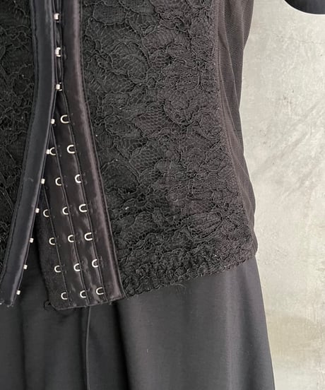 Front Lace Corset BK