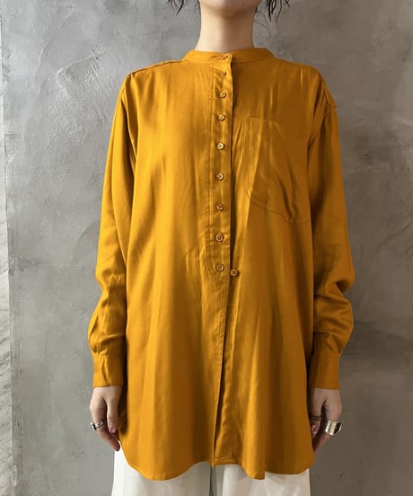 Band Collar Three Cuff Shirt OR