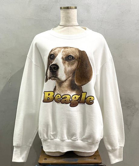 Beagle Print Sweat WH