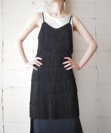 Fringe Design Camisole BK